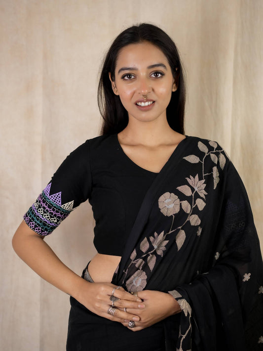 BANJARA - Pure Butter Silk with Hand Embroidery | Joyee Kolkata