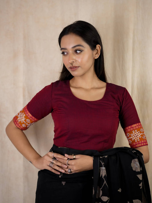 Variable blouse from Joyee Kolkata featuring intricate stitching and traditional design, perfect for ethnic wear.