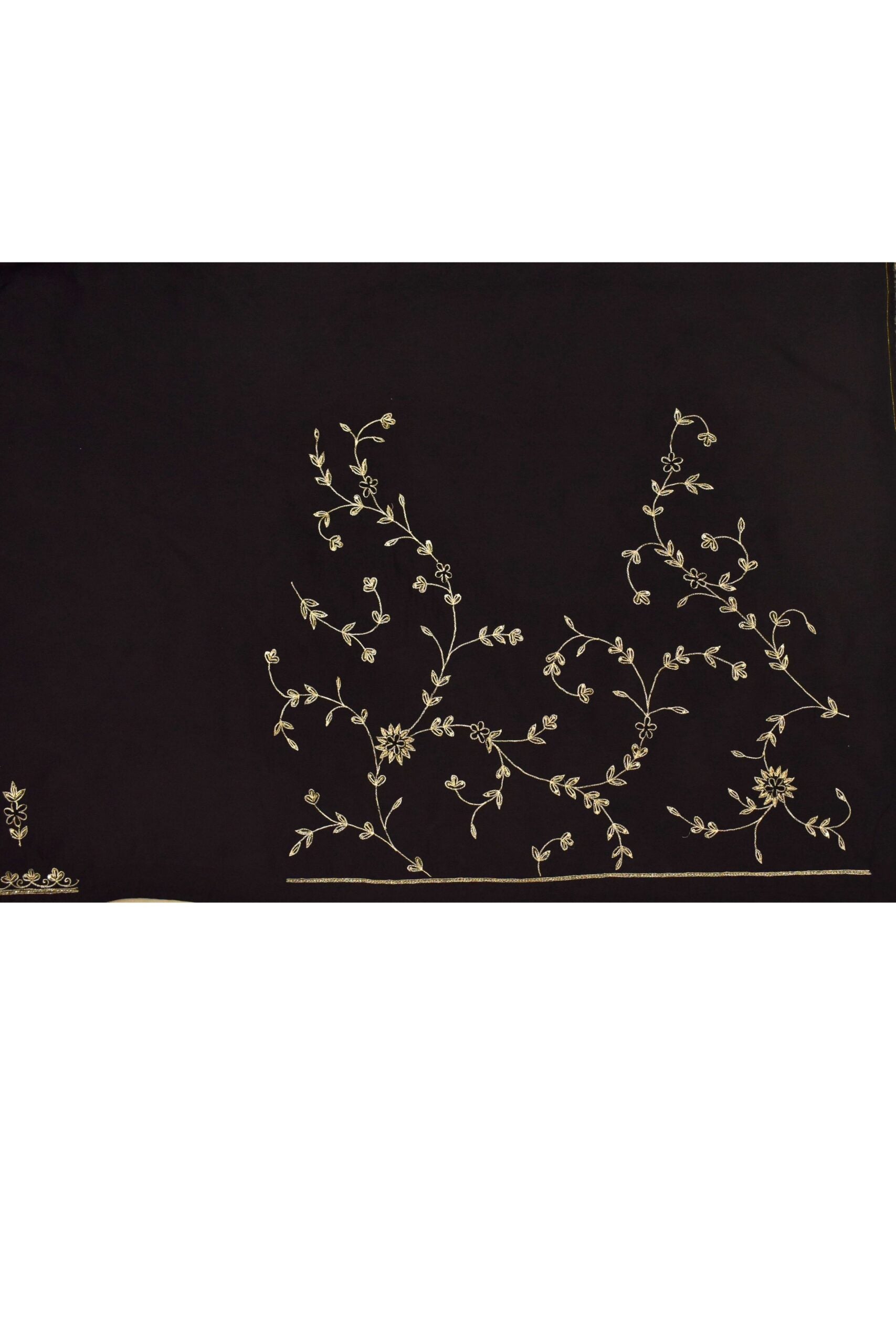 HAND ZARDOSI BLACK COLOUR TUSSAR SILK SAREE