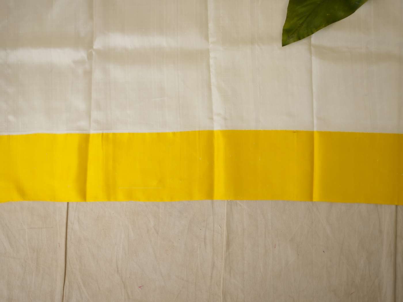 HANDWOVEN CREAM COLOUR GOROD SILK SAREE