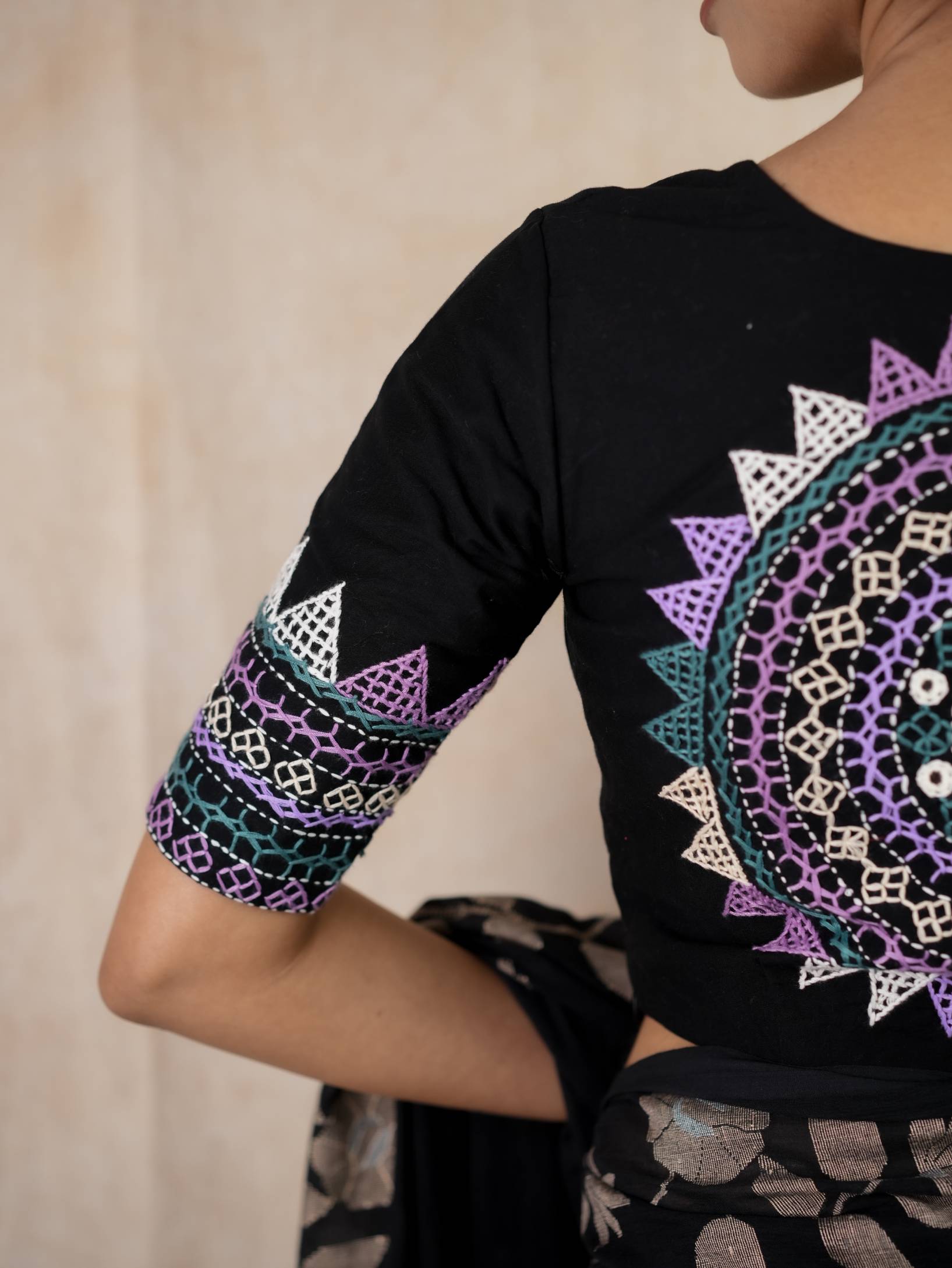 BANJARA - Pure Butter Silk with Hand Embroidery | Joyee Kolkata