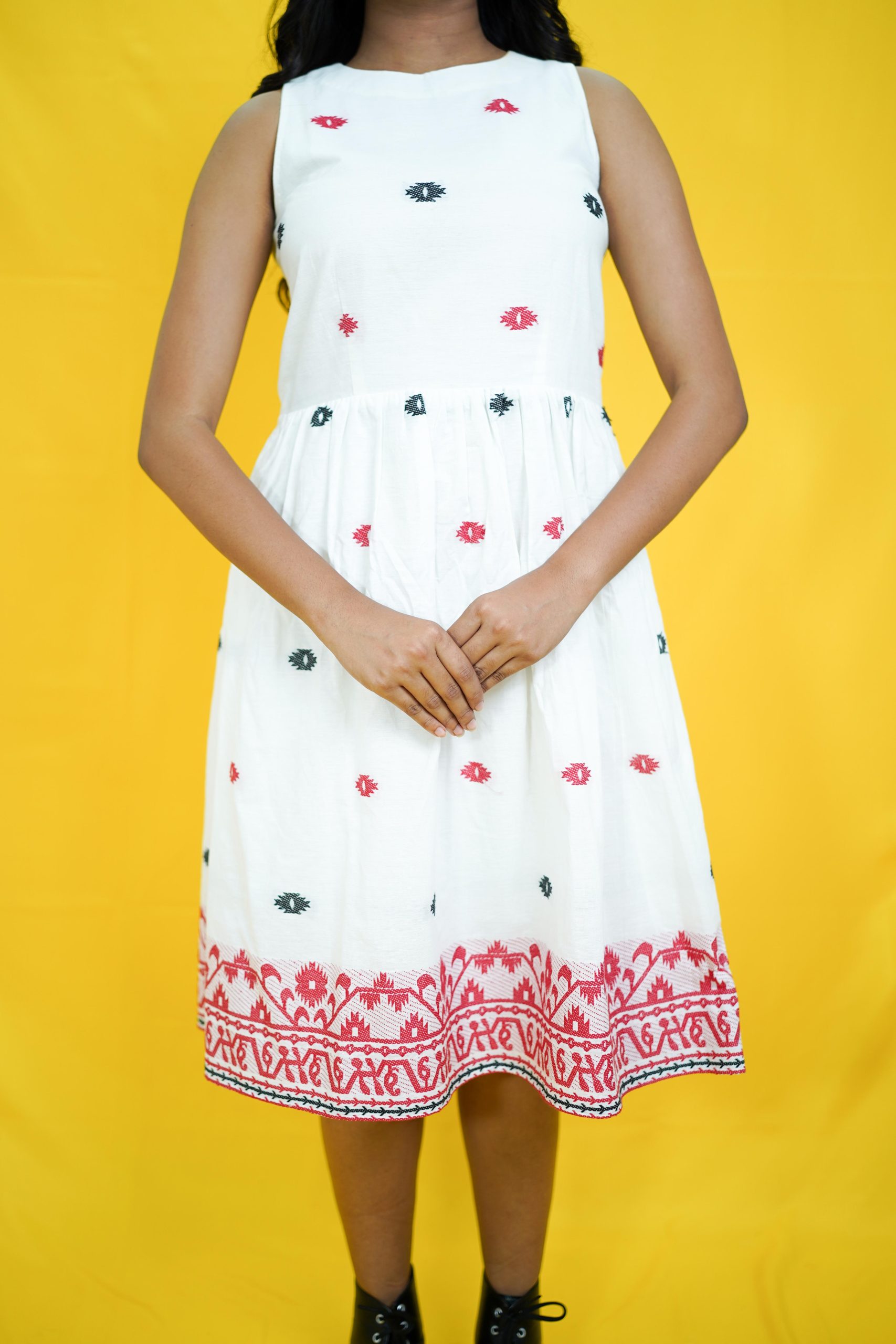 Colorful ABHAA variable jewelry piece by Joyee Kolkata featuring intricate designs and vibrant beads.