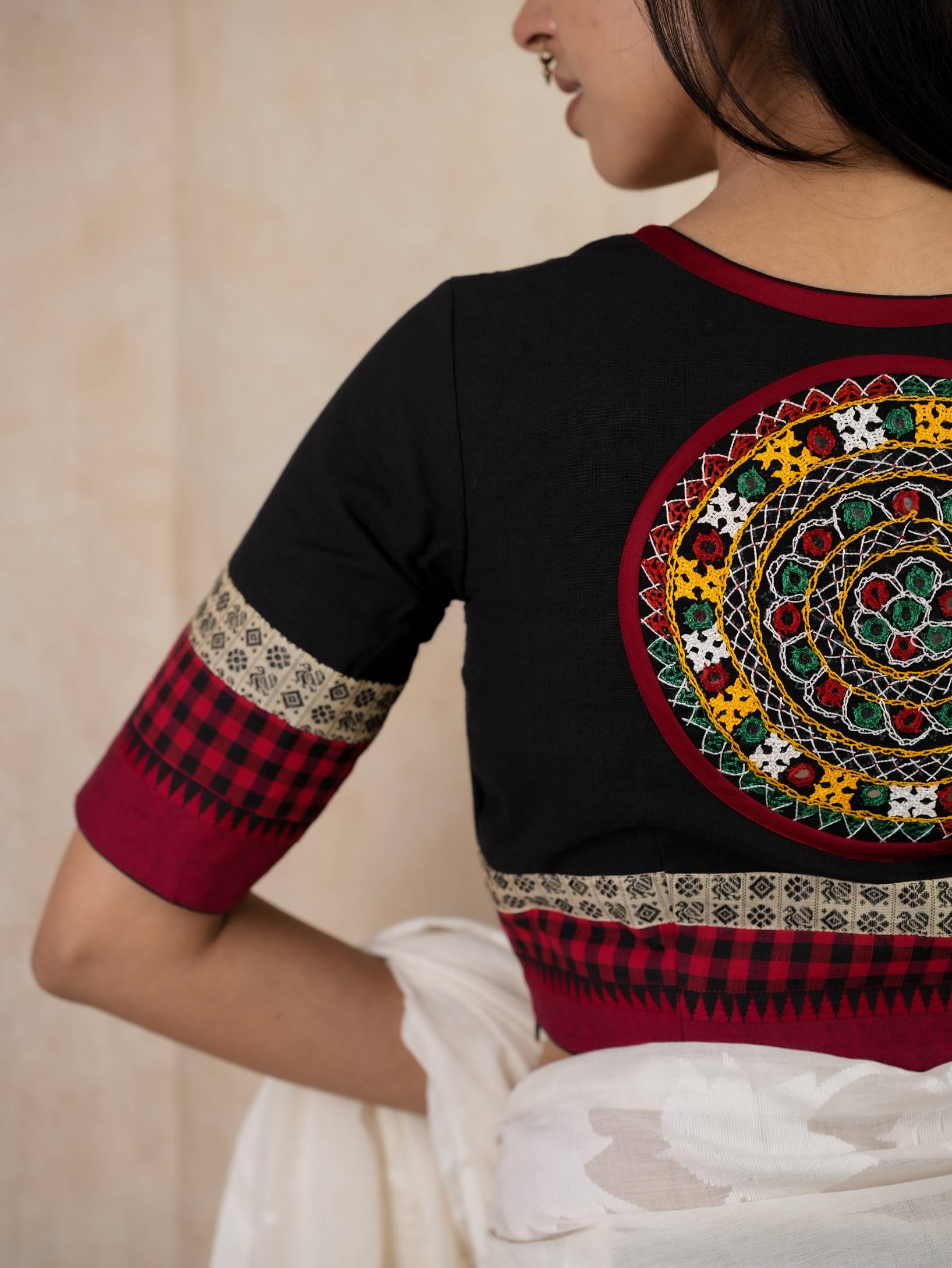 Joyee Kolkata BAHAAR jewelry piece with intricate design, featuring vibrant colors and detailed craftsmanship.