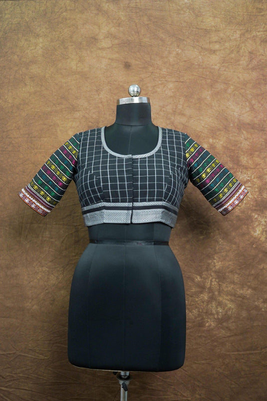 designer blouse for saree, ethnic blouse online India, handcrafted blouse Kolkata