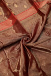 Maheshwari Silk by Cotton Maroon Copper